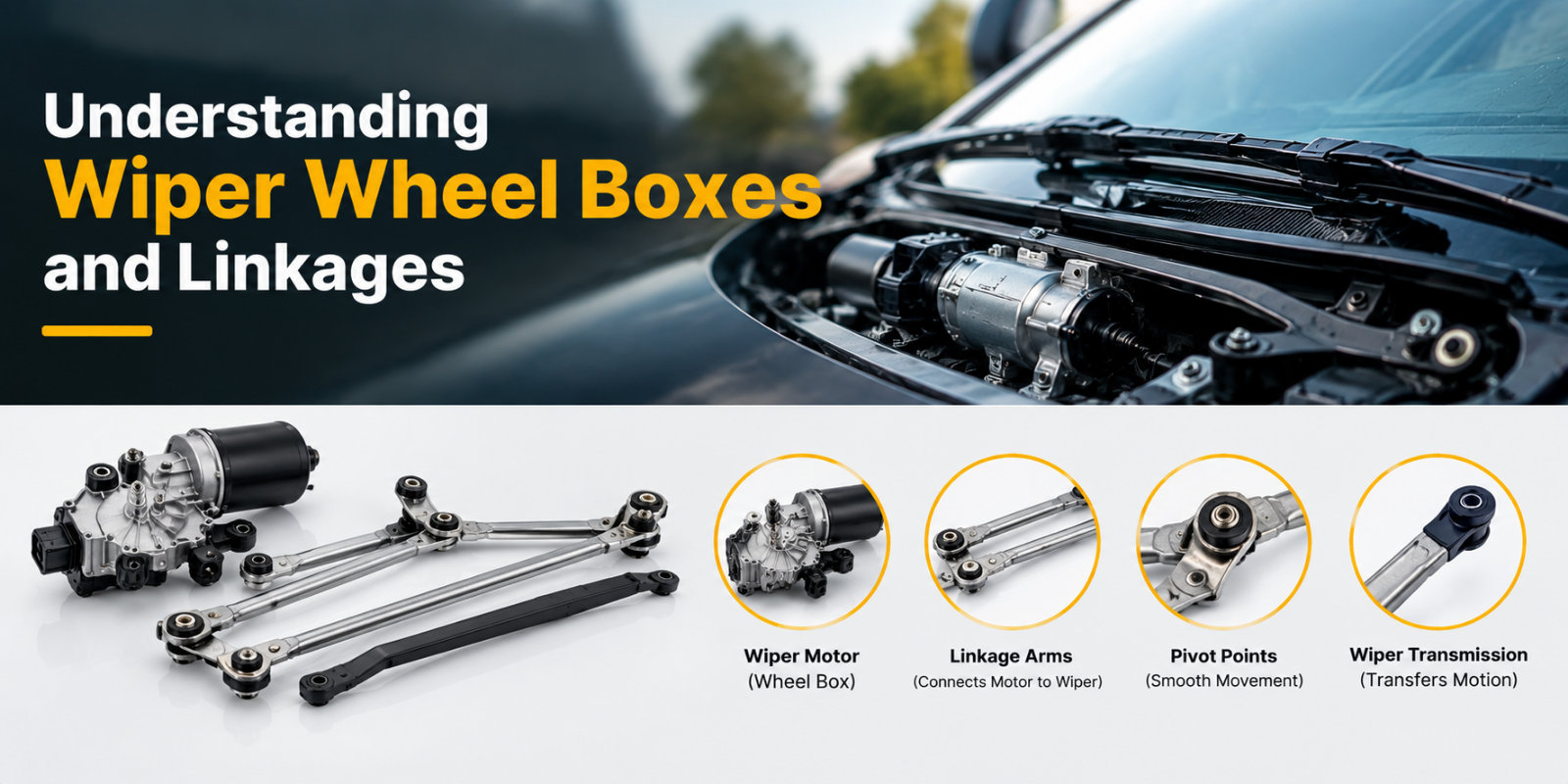 Wiper Wheel Box and Linkages